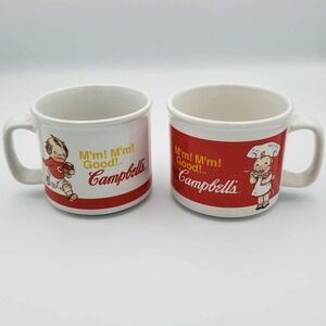 Campbell's Vintage 2004 Soup Mugs‎ Set of 2 – Classic Red & White 12oz